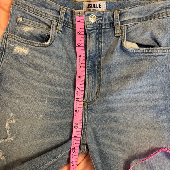Agolde Light Blue Distressed Skinny Jeans - Picture 10 of 11